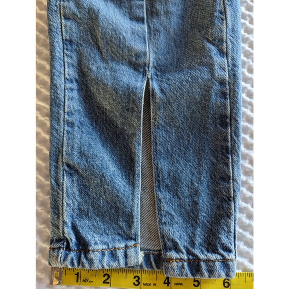 NWOT ZARA Trafaluc Denimwear Floral Embroidered Patch Slit Jeans Size 4 - Picture 16 of 16
